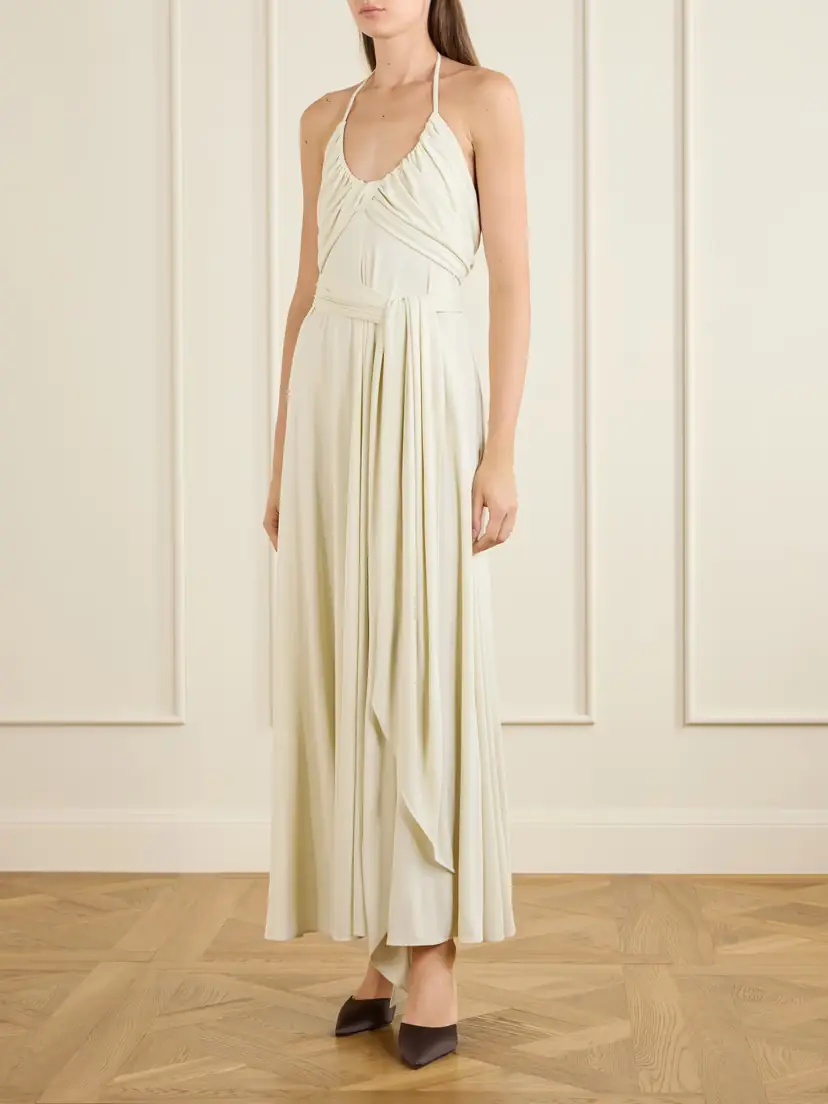 Alaïa Jersey Halterneck Maxi Dress | Thumbnail 2 Alaïa Jersey Halterneck Maxi Dress | Thumbnail 2
