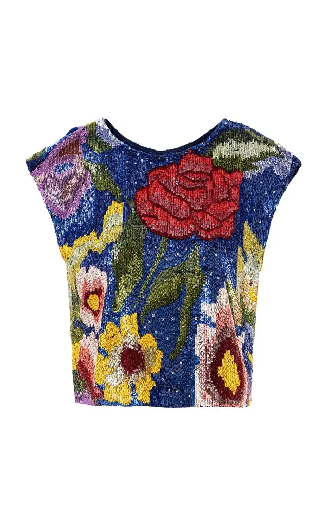 The Florentine Garden Embellished Top The Florentine Garden Embellished Top