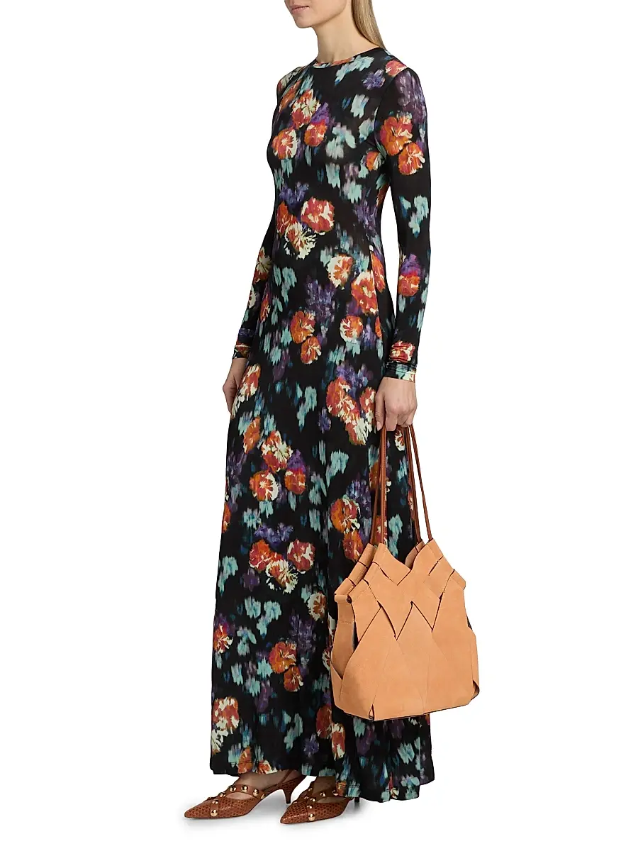 Ulla Johnson Women's Amari Floral Long-Sleeve Maxi Dress | Thumbnail 4 Ulla Johnson Women's Amari Floral Long-Sleeve Maxi Dress | Thumbnail 4