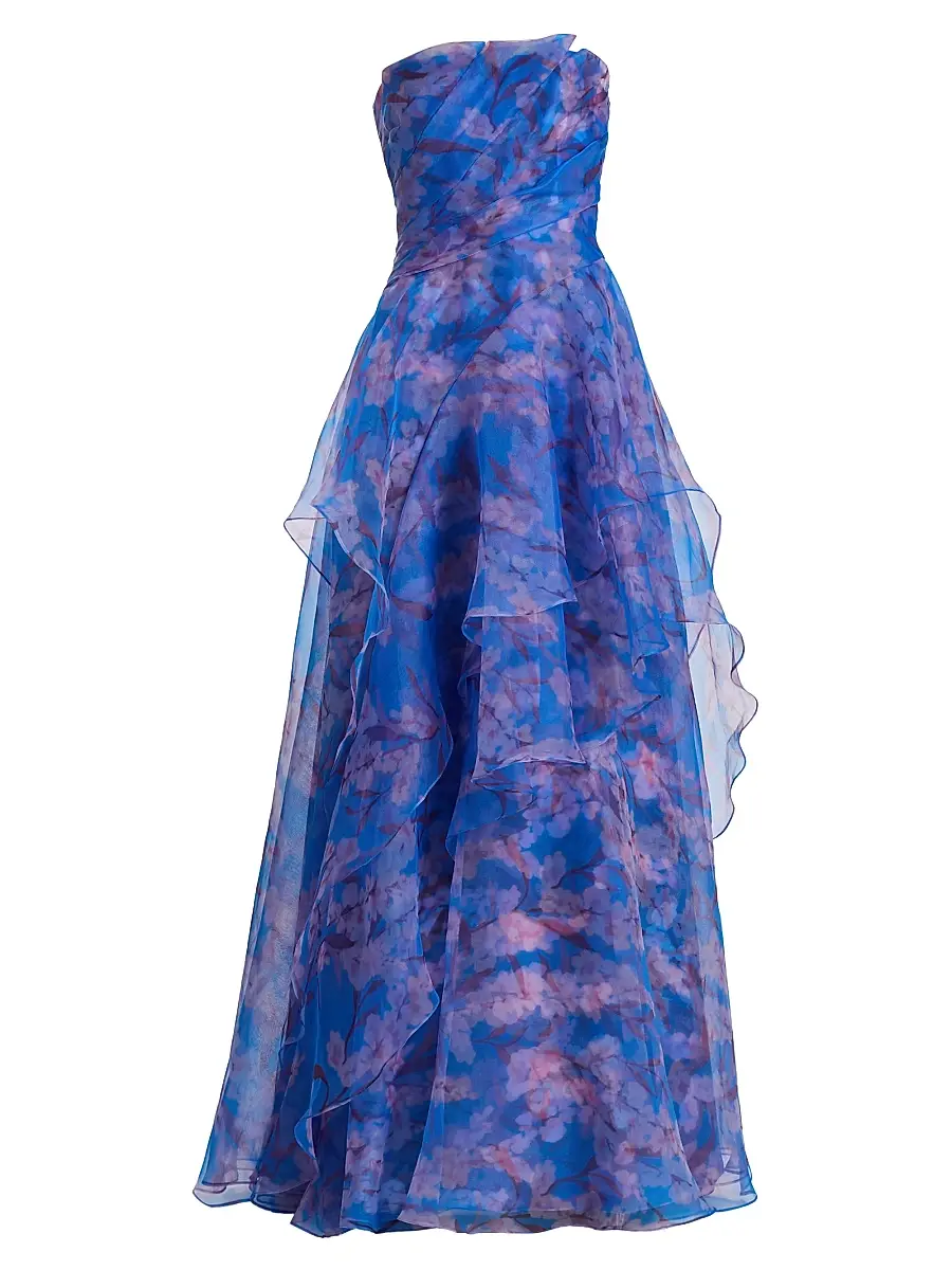 THEIA Women's Orelia Organza Strapless Gown - Lavendar Haze - Size 16 | Image 1 THEIA Women's Orelia Organza Strapless Gown - Lavendar Haze - Size 16 | Image 1