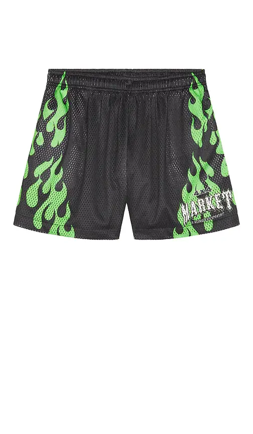 Market Toxic Flames Mesh Shorts | Thumbnail 5 Market Toxic Flames Mesh Shorts | Thumbnail 5