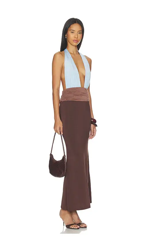 Tiger Mist Jenni Maxi Plunge Dress | Image 1 Tiger Mist Jenni Maxi Plunge Dress | Image 1
