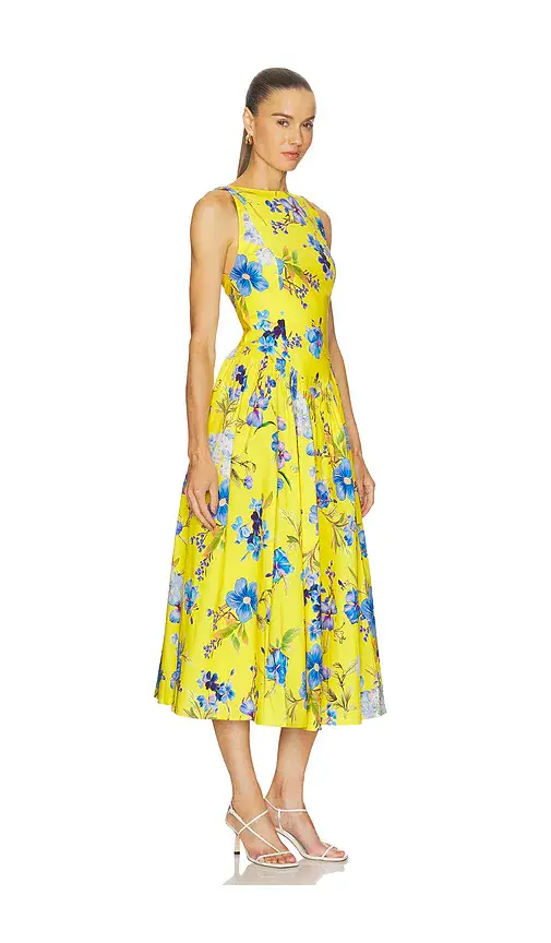 Hemant & Nandita Boat Neck Midi Dress | Thumbnail 2 Hemant & Nandita Boat Neck Midi Dress | Thumbnail 2