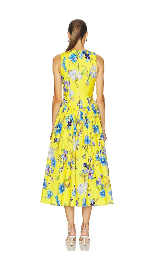 Hemant & Nandita Boat Neck Midi Dress | Thumbnail 3 Hemant & Nandita Boat Neck Midi Dress | Thumbnail 3
