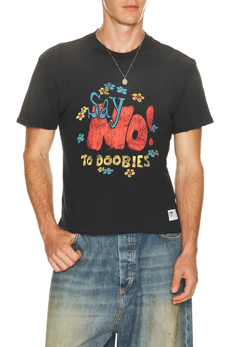 Nahmias Say No Open Hem Fitted Tee | Thumbnail 3 Nahmias Say No Open Hem Fitted Tee | Thumbnail 3