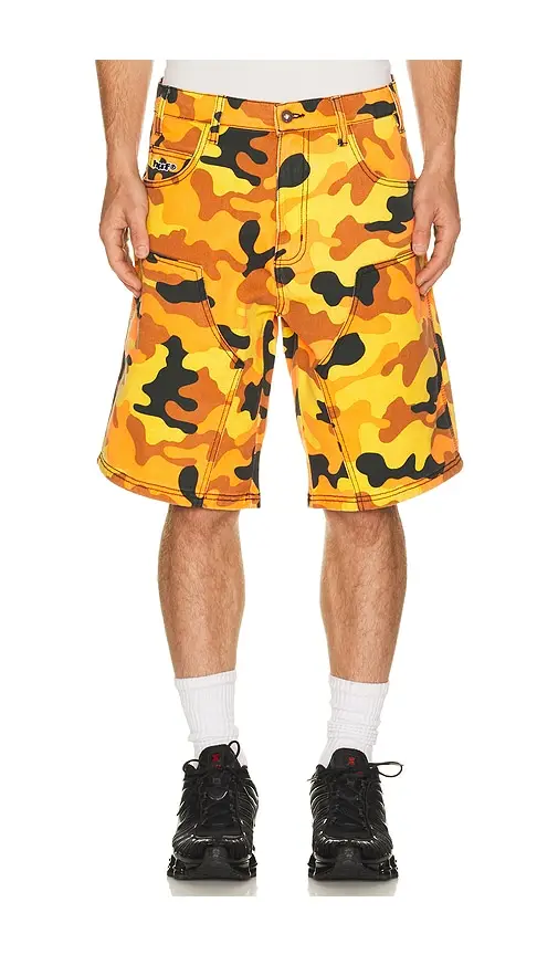 HUF Kinda Loose Double Knee Camo Short | Image 1 HUF Kinda Loose Double Knee Camo Short | Image 1
