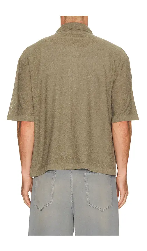 Frame Light Cotton Silk Short Sleeve Cardigan | Thumbnail 2 Frame Light Cotton Silk Short Sleeve Cardigan | Thumbnail 2