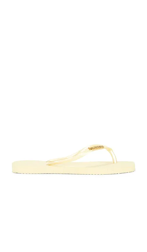 Havaianas Slim Square Logo Metallic Sandal | Thumbnail 2