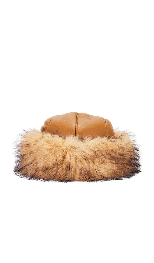 JOCELYN Faux Shearling Roller Hat | Thumbnail 2 JOCELYN Faux Shearling Roller Hat | Thumbnail 2