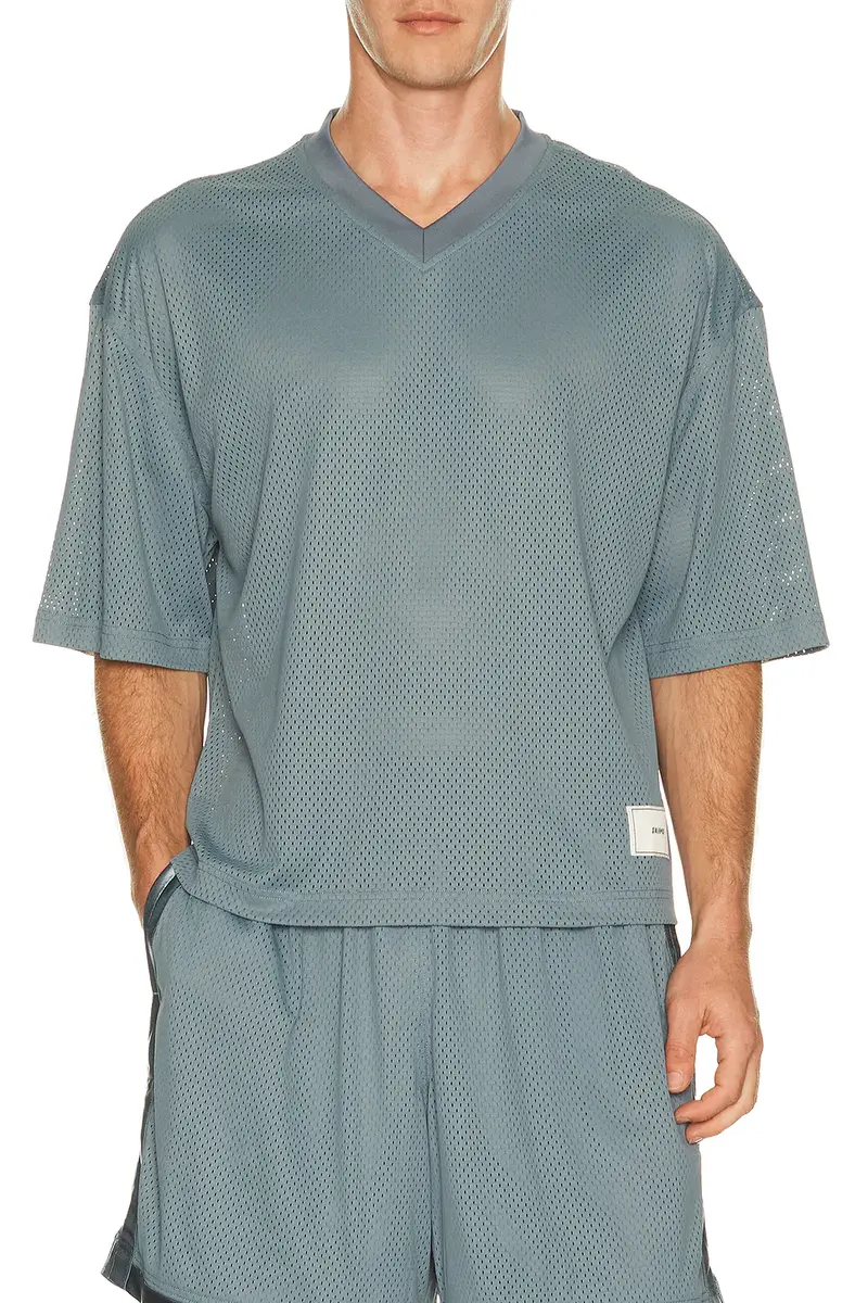 Skims V-Neck Cropped Jersey | Thumbnail 3