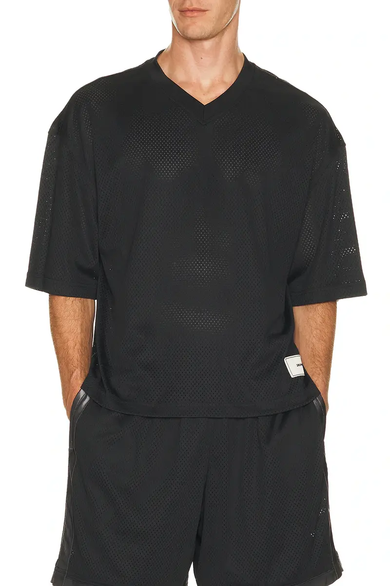 Skims V-Neck Cropped Jersey | Thumbnail 3