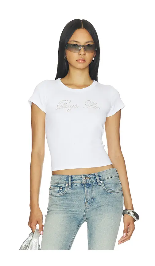 Boys Lie Boys Will Be Boys Who Lie Baby Tee | Image 1 Boys Lie Boys Will Be Boys Who Lie Baby Tee | Image 1