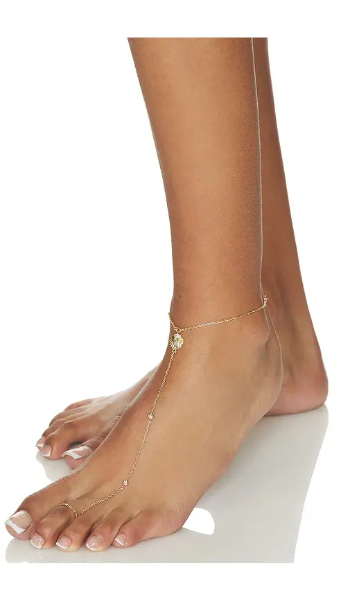 Ettika Santorini Shell Foot Chain | Thumbnail 6
