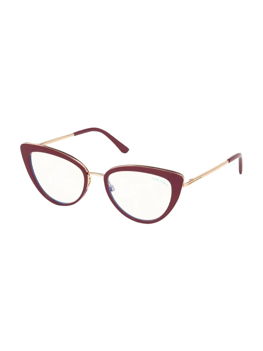 Blue Block Metal Cat-Eye Optical Frames Blue Block Metal Cat-Eye Optical Frames