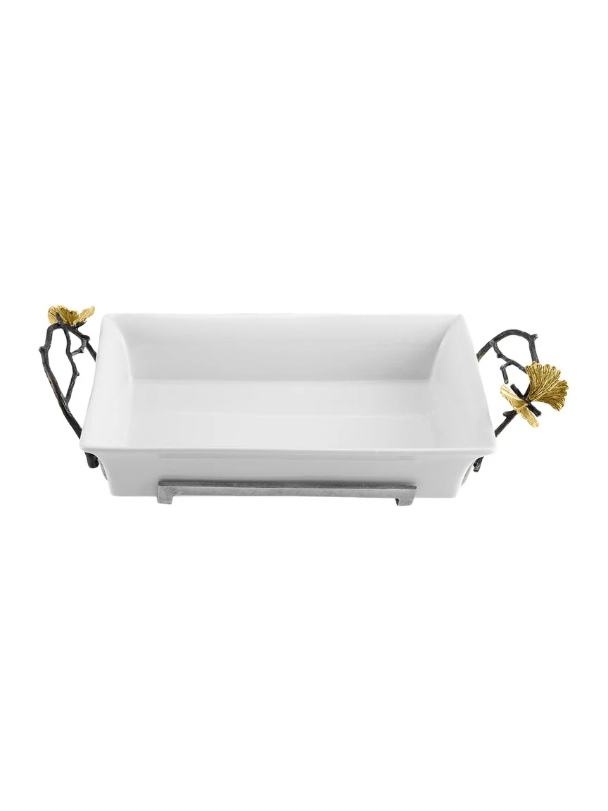 Michael Aram Butterfly Ginkgo 2-Quart Casserole Dish