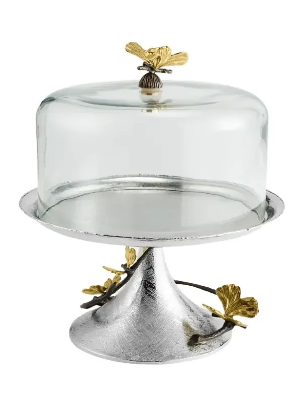 Michael Aram Butterfly Ginkgo Pastry Dish with Dome