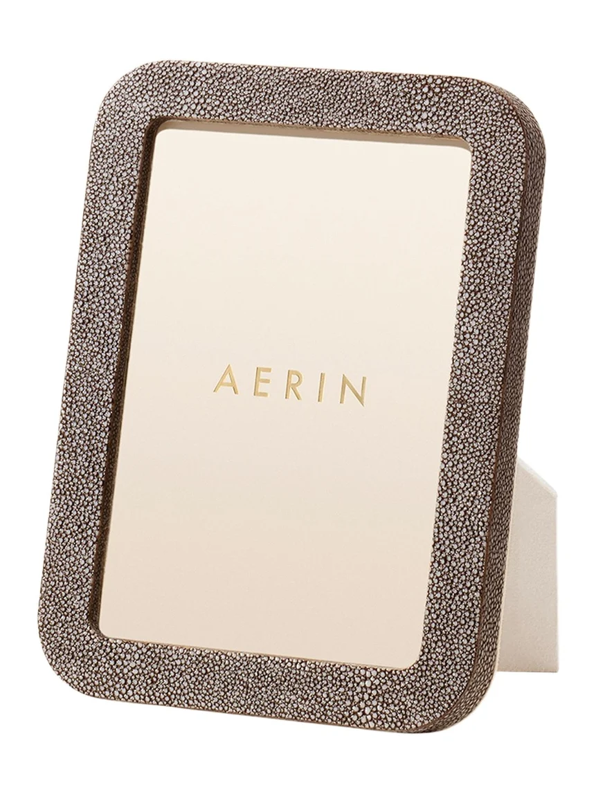 AERIN Modern Faux Shagreen Frame, 5" x 7"