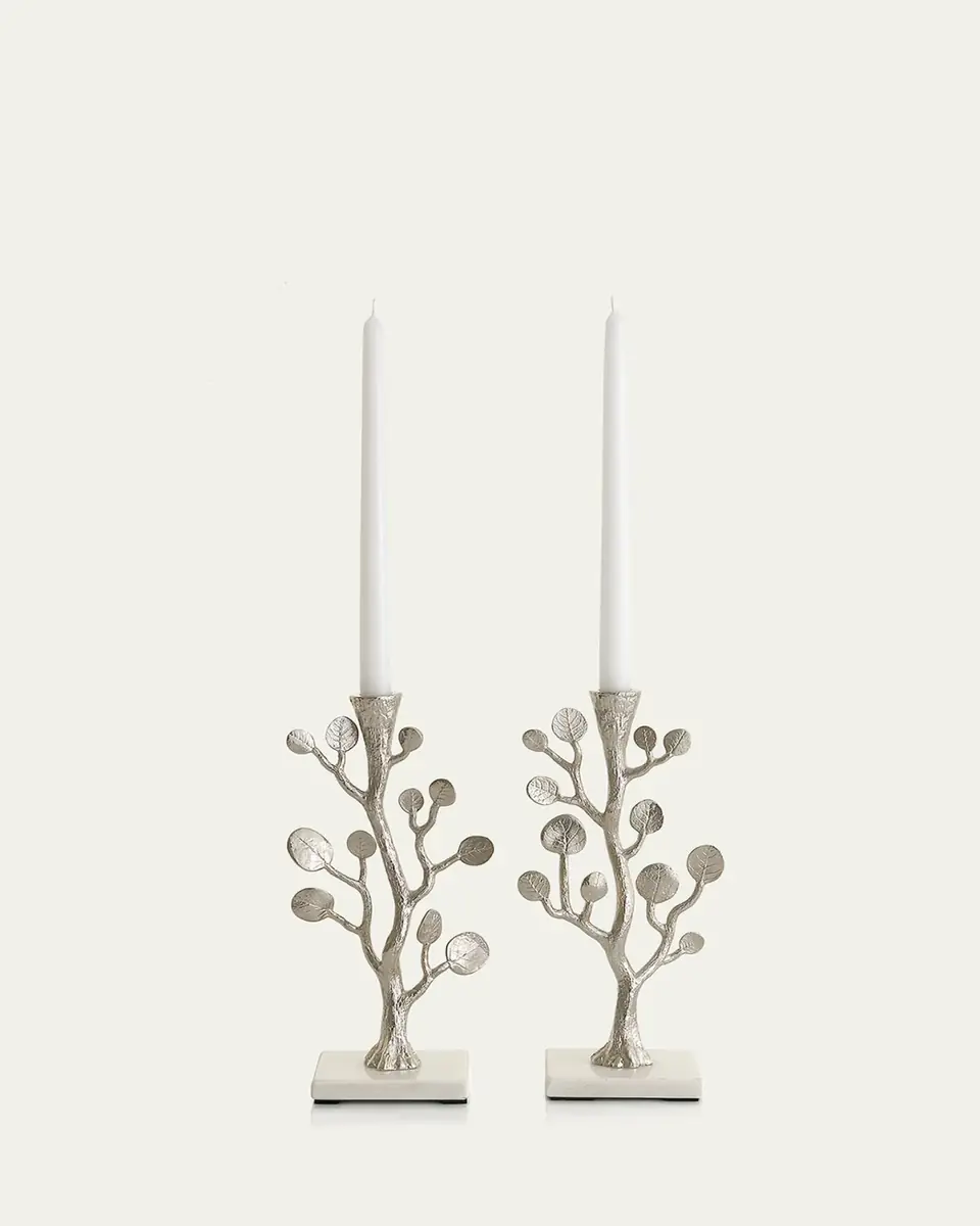 Michael Aram Botanical Leaf Candleholders, Set of 2 | Thumbnail 2 Michael Aram Botanical Leaf Candleholders, Set of 2 | Thumbnail 2