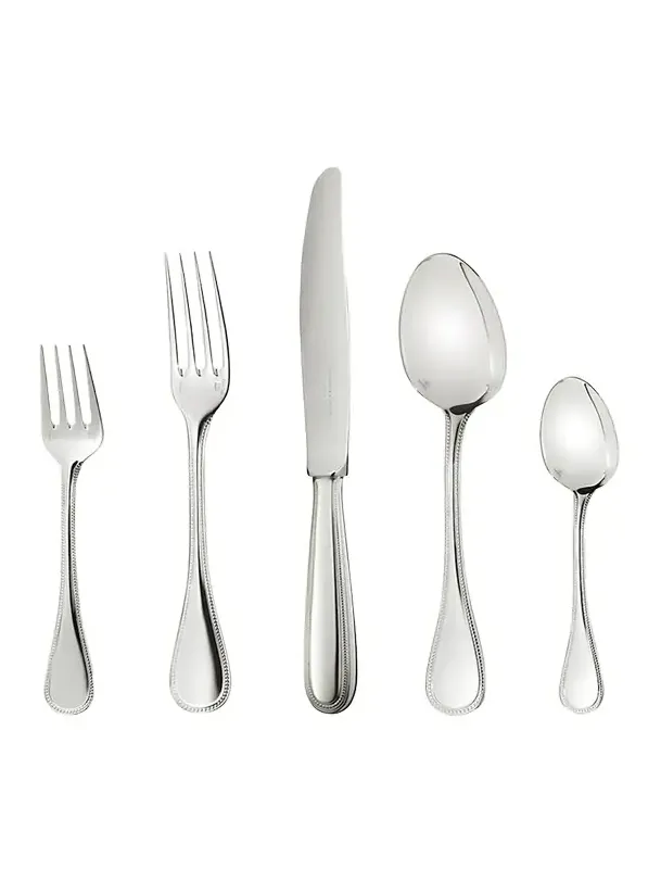 Christofle Perles Silver-Plated 5-Piece Place Setting