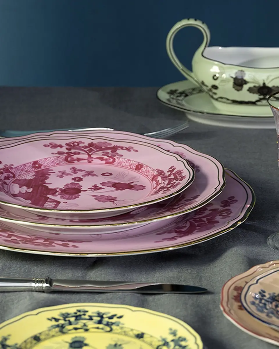 GINORI 1735 Oriente Italiano Soup Plate, Porpora | Thumbnail 4