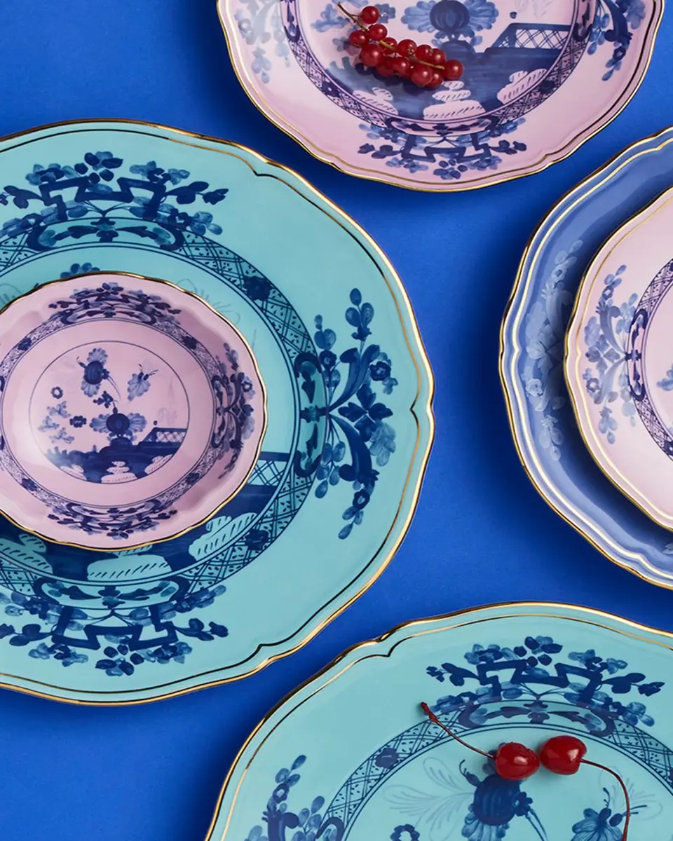 GINORI 1735 Oriente Italiano Soup Plate, Porpora | Thumbnail 5