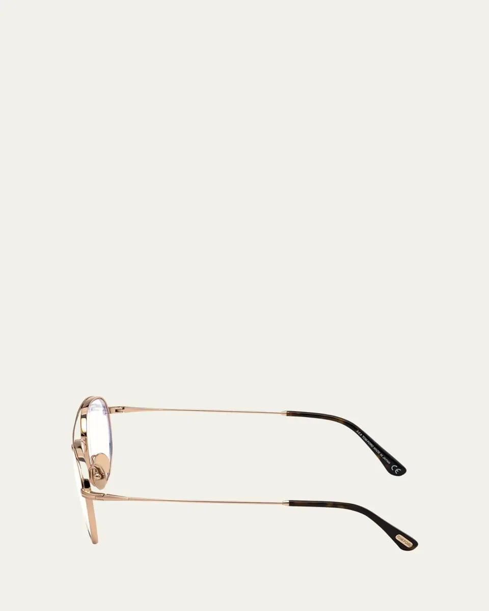 Tom Ford Blue Light Blocking Titanium Aviator Optical Glasses | Thumbnail 3 Tom Ford Blue Light Blocking Titanium Aviator Optical Glasses | Thumbnail 3