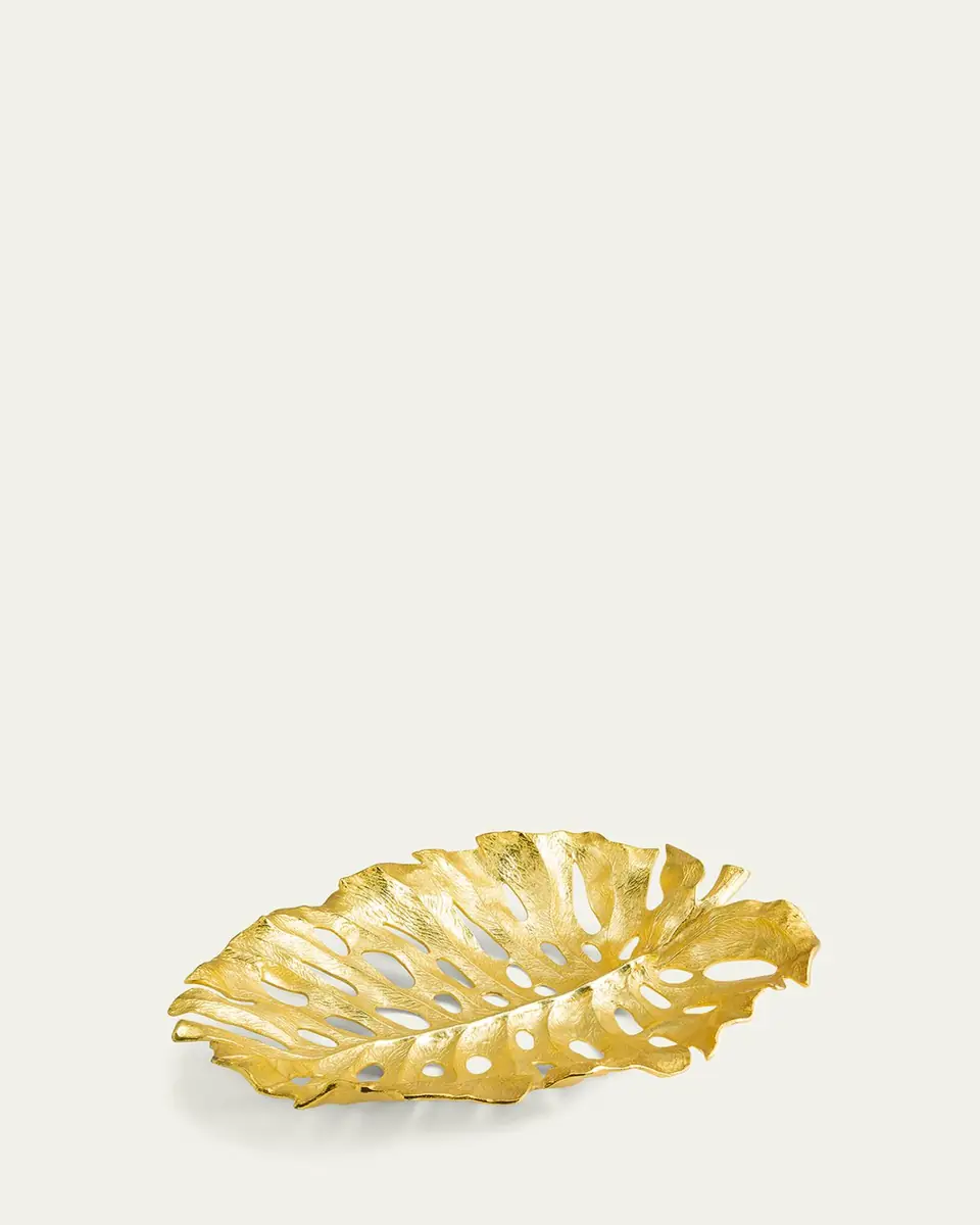 Michael Aram Golden Monstera Centerpiece | Thumbnail 3