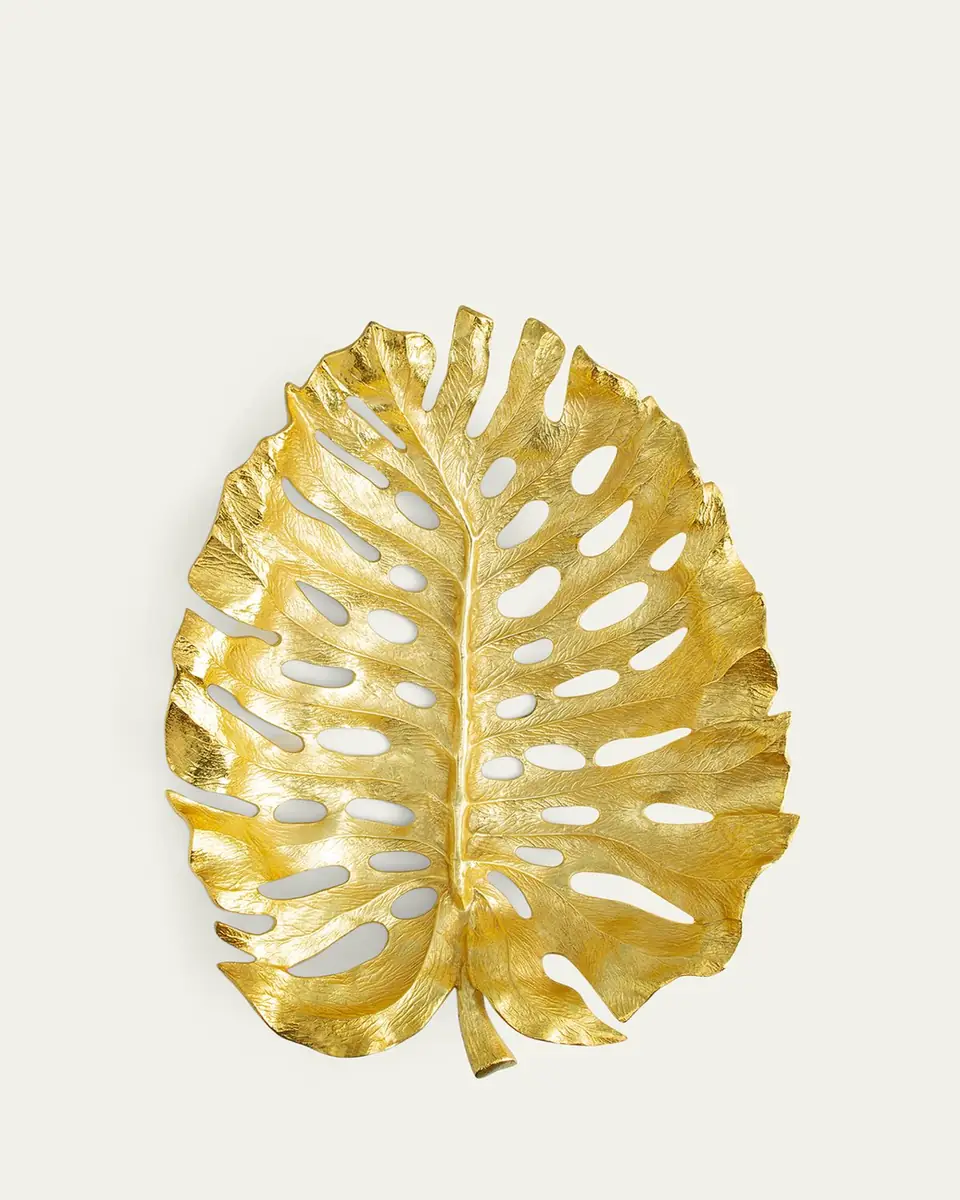 Michael Aram Golden Monstera Centerpiece | Thumbnail 4