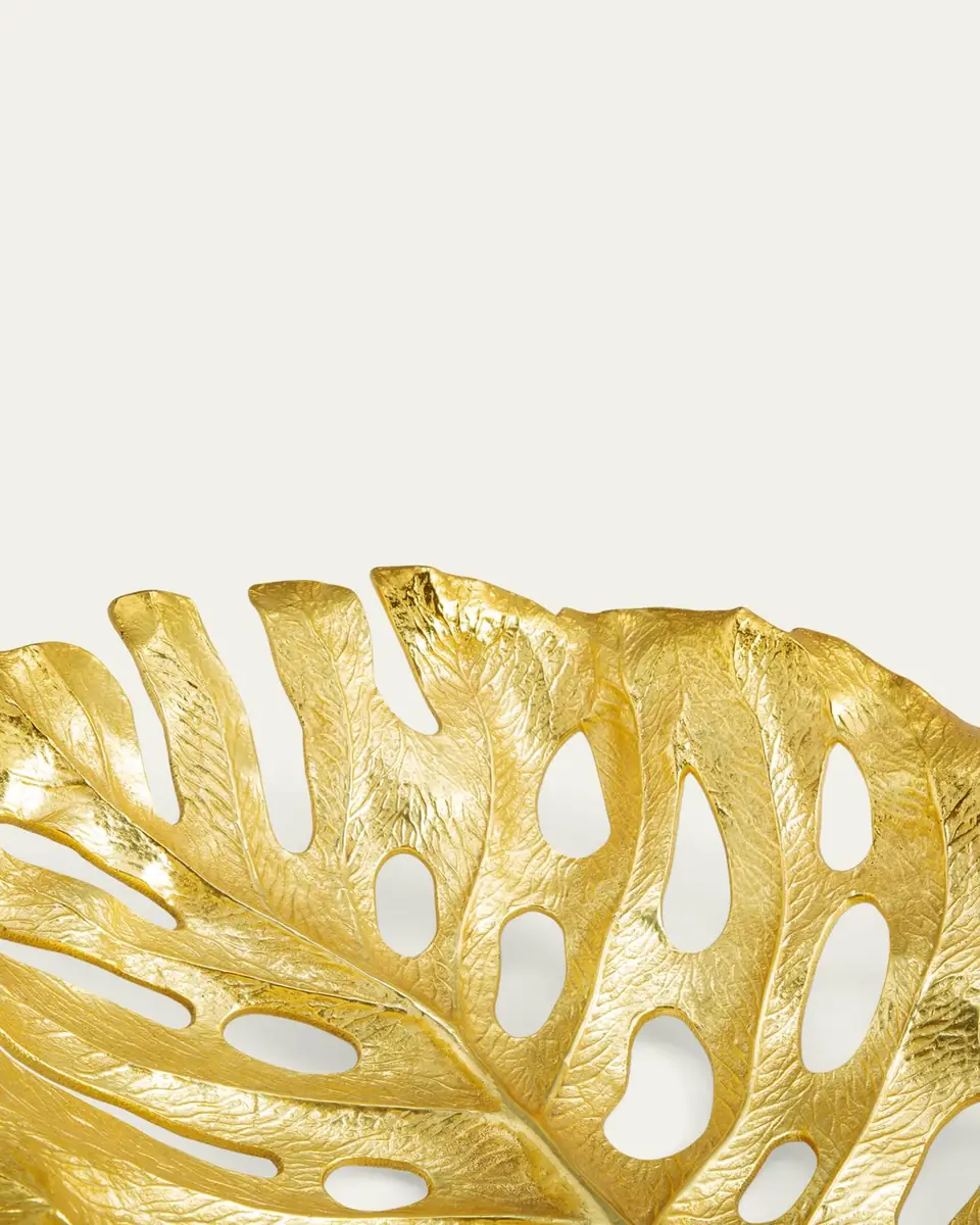 Michael Aram Golden Monstera Centerpiece | Thumbnail 5