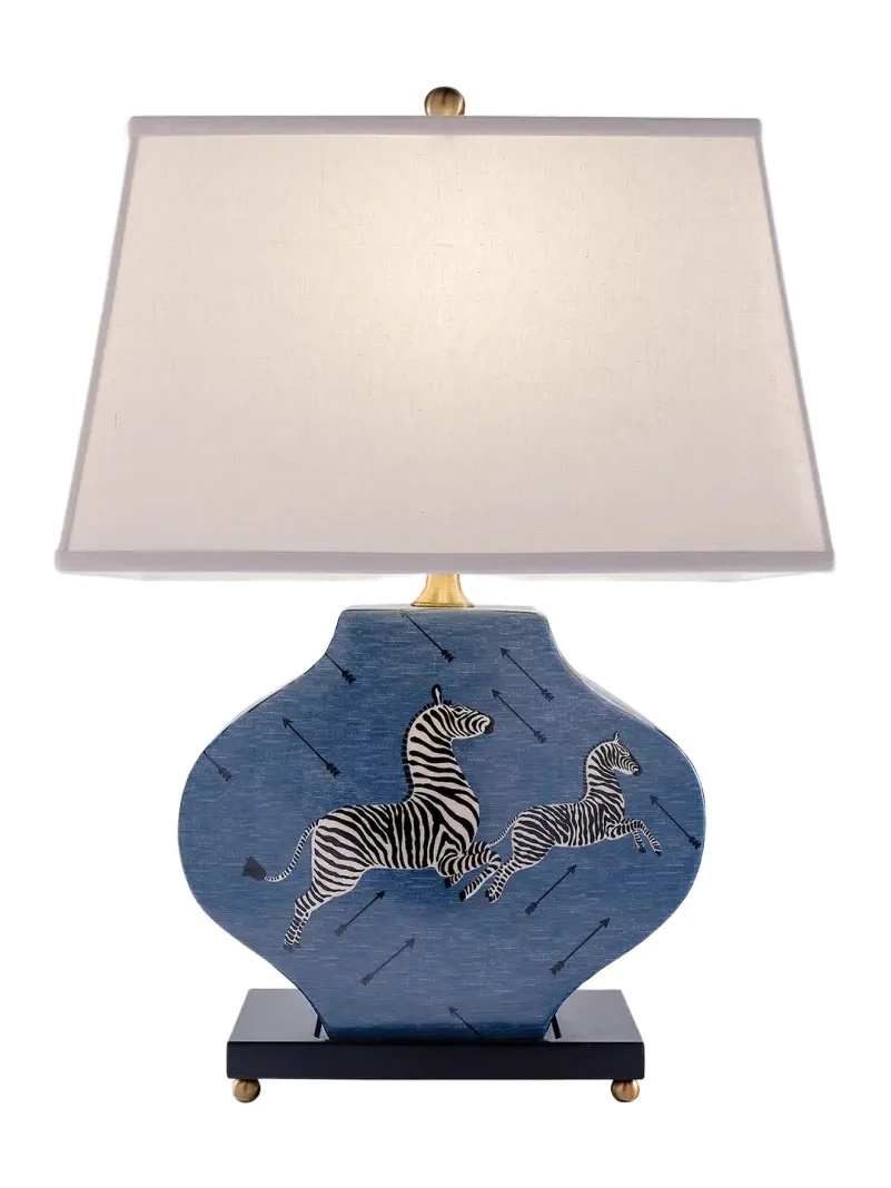 Port 68 Zebra Blue Lamp