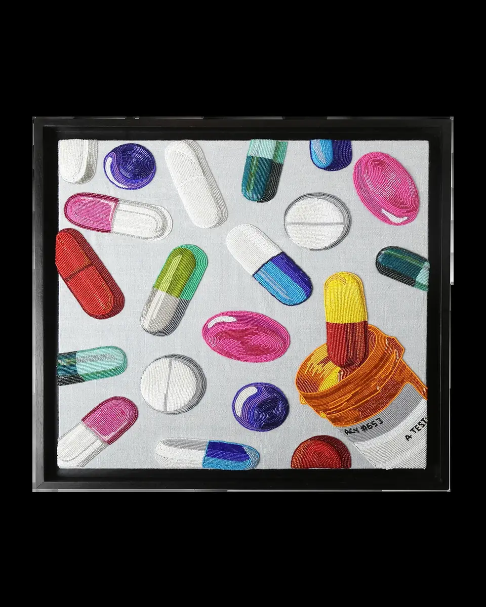 Jonathan Adler Happy Pills Beaded Wall Art | Thumbnail 2 Jonathan Adler Happy Pills Beaded Wall Art | Thumbnail 2