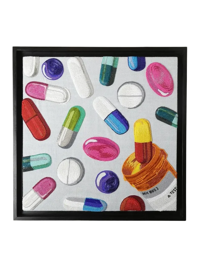 Jonathan Adler Happy Pills Beaded Wall Art