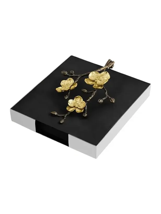 Michael Aram Gold Orchid Dinner Napkin Holder