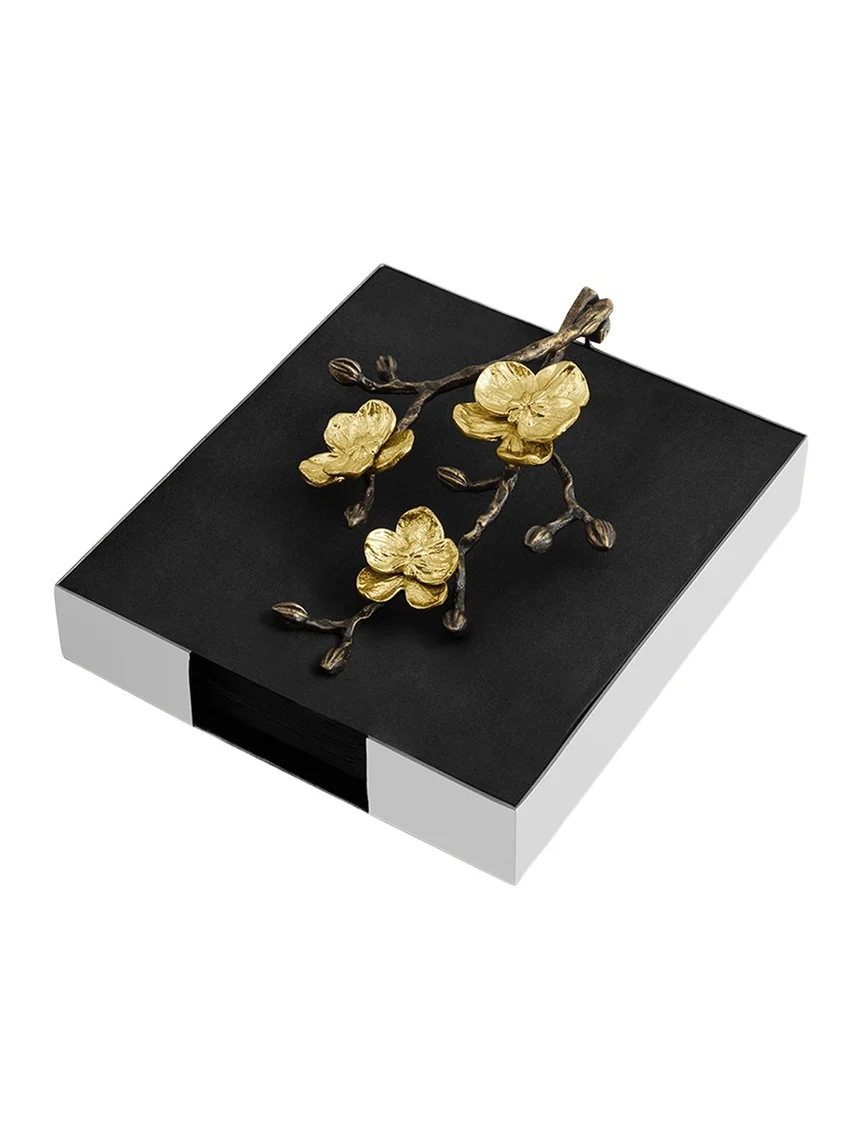 Michael Aram Gold Orchid Dinner Napkin Holder