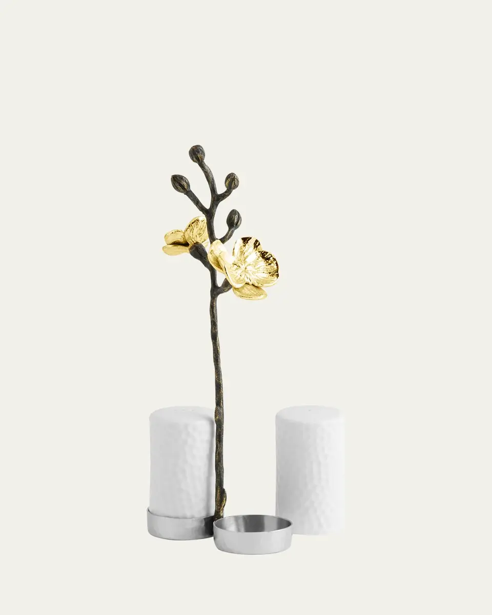 Michael Aram Gold Orchid Salt and Pepper Set | Thumbnail 2