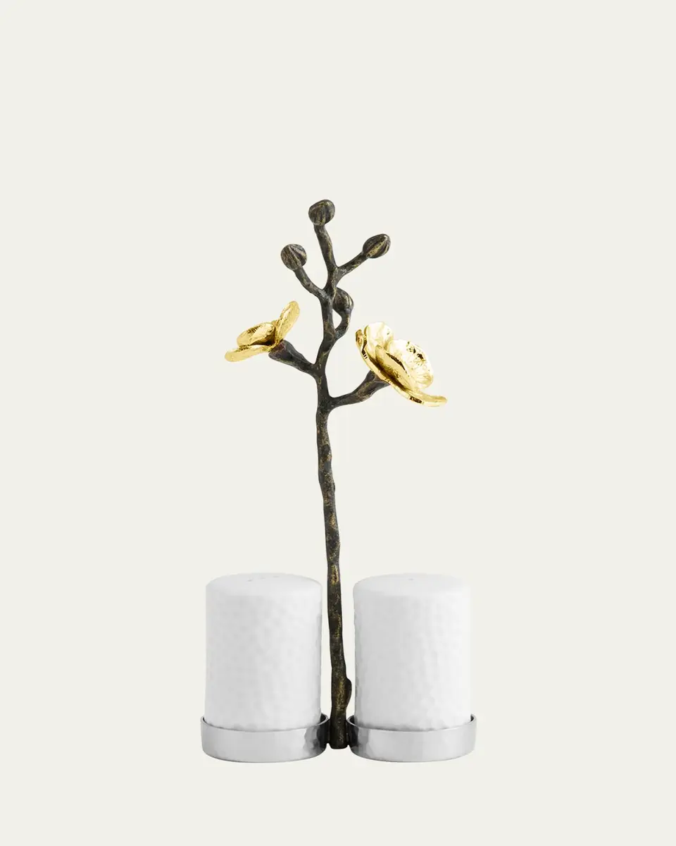 Michael Aram Gold Orchid Salt and Pepper Set | Thumbnail 3