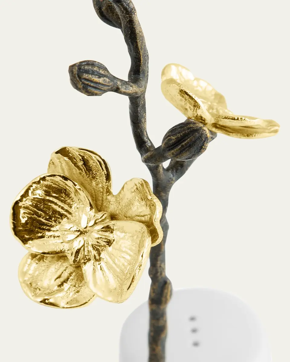 Michael Aram Gold Orchid Salt and Pepper Set | Thumbnail 4
