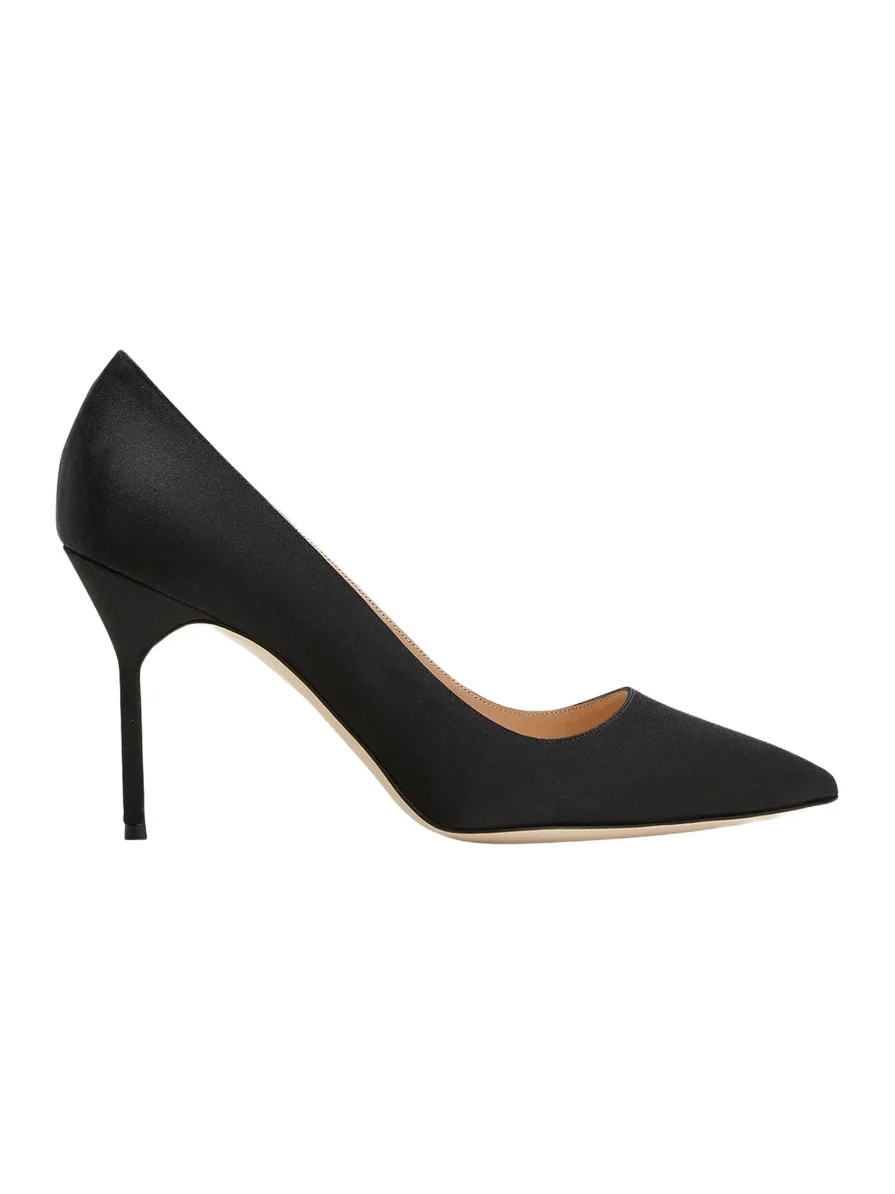 Manolo Blahnik BB 90mm Satin Pumps