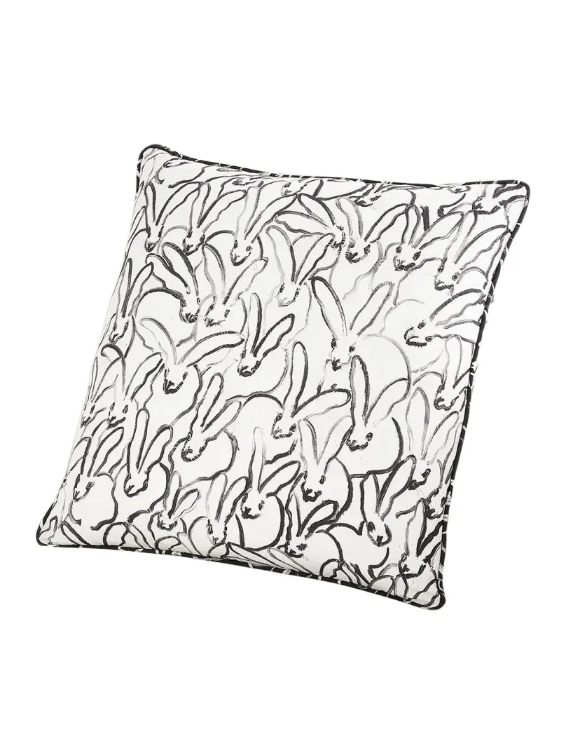 Hunt Slonem Rabbit Run Cotton Pillow, 22"