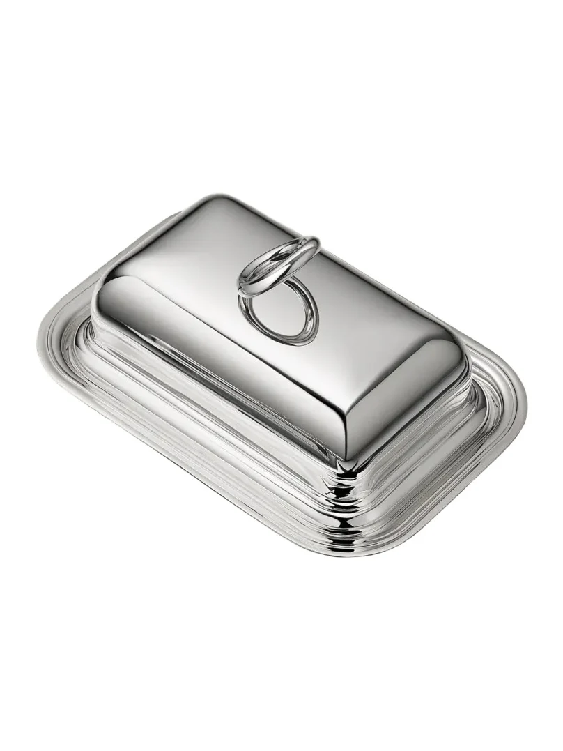 Christofle Vertigo Butter Dish with Lid