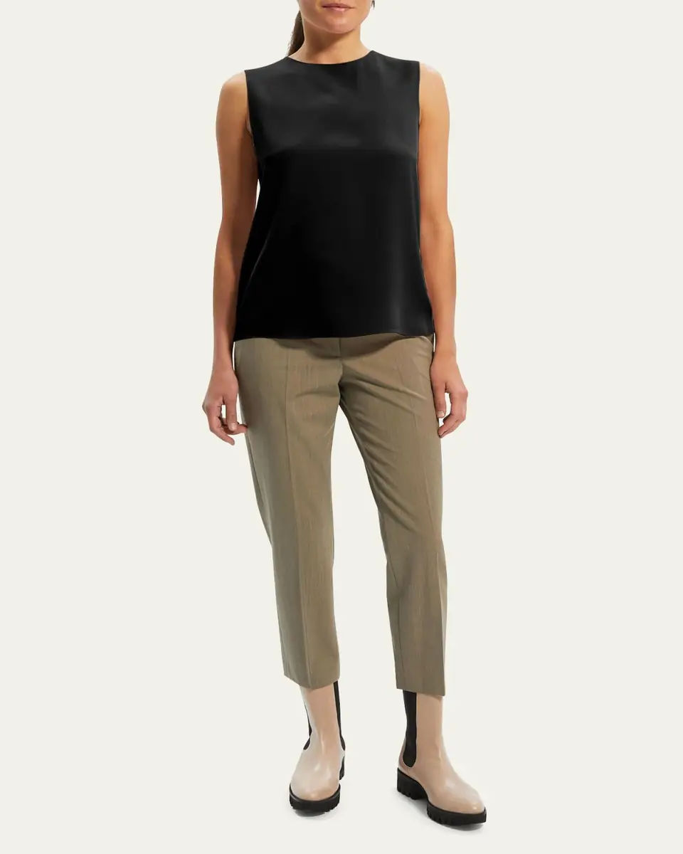 Theory Silk Straight Shell Top | Thumbnail 2