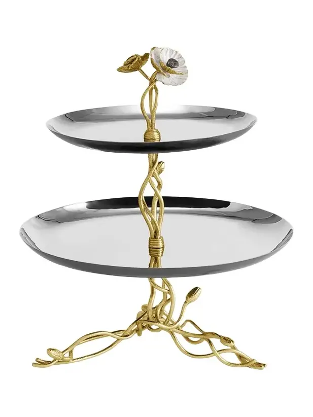 Michael Aram Anemone Two-Tier Etagere