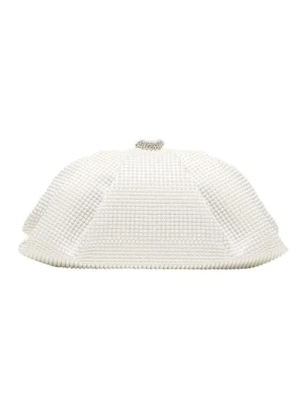 Judith Leiber Couture Gemma Pearly Rhinestone Top-Handle Bag