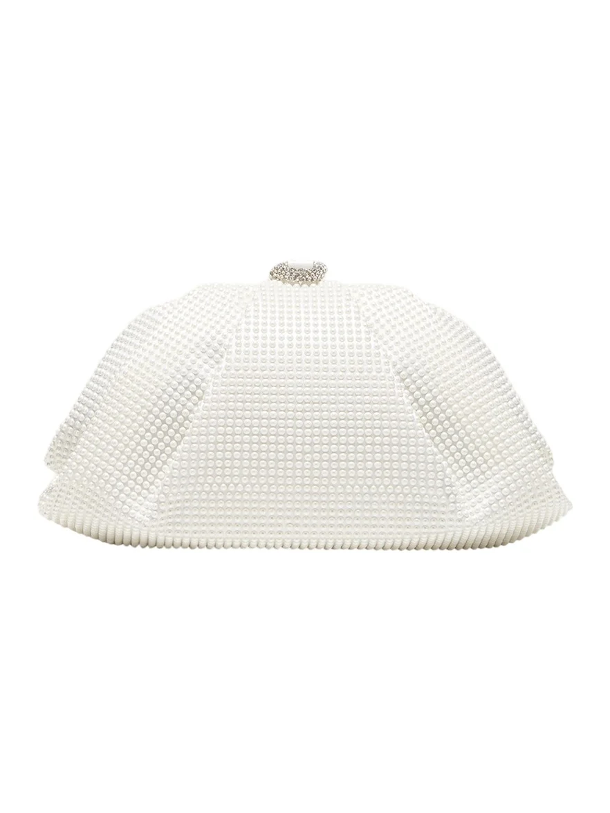 Gemma Pearly Rhinestone Top-Handle Bag