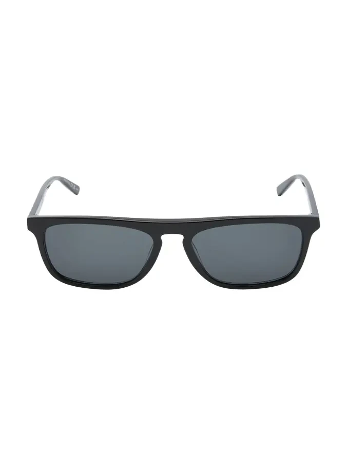 Men's Slim Acetate Aviator Sunglasses with Logo