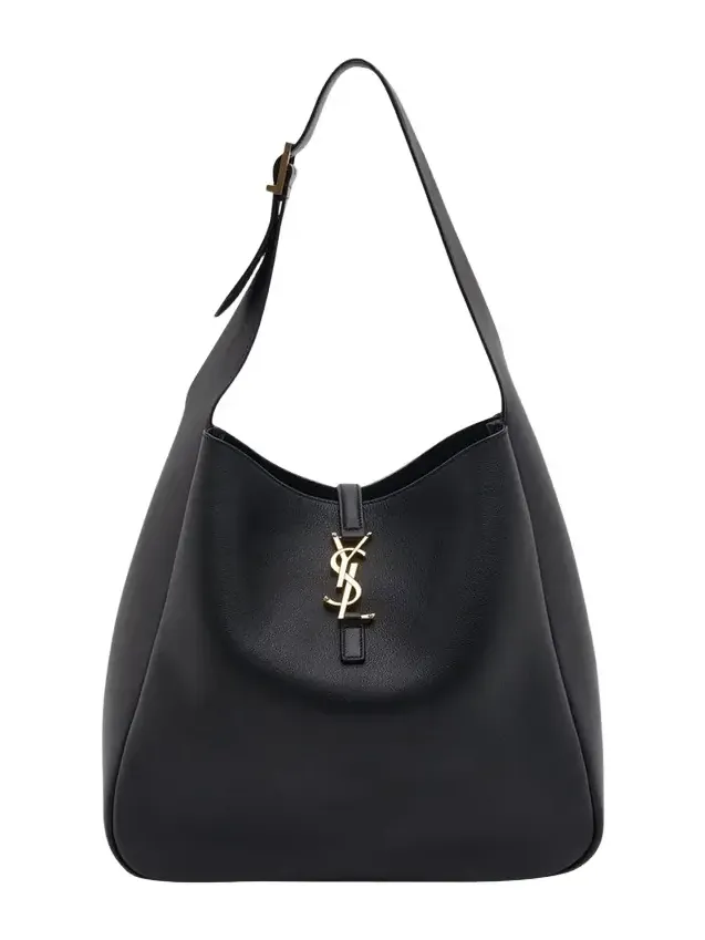 Le 5 A 7 Large Shoulder Bucket Bag in Smooth Leather