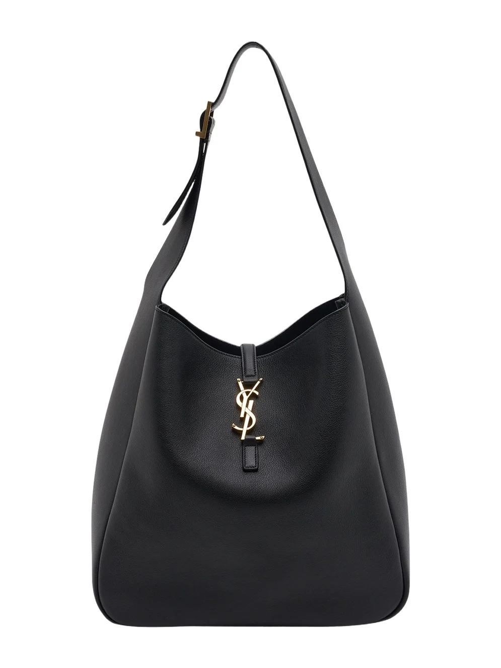 Le 5 A 7 Large Shoulder Bucket Bag in Smooth Leather