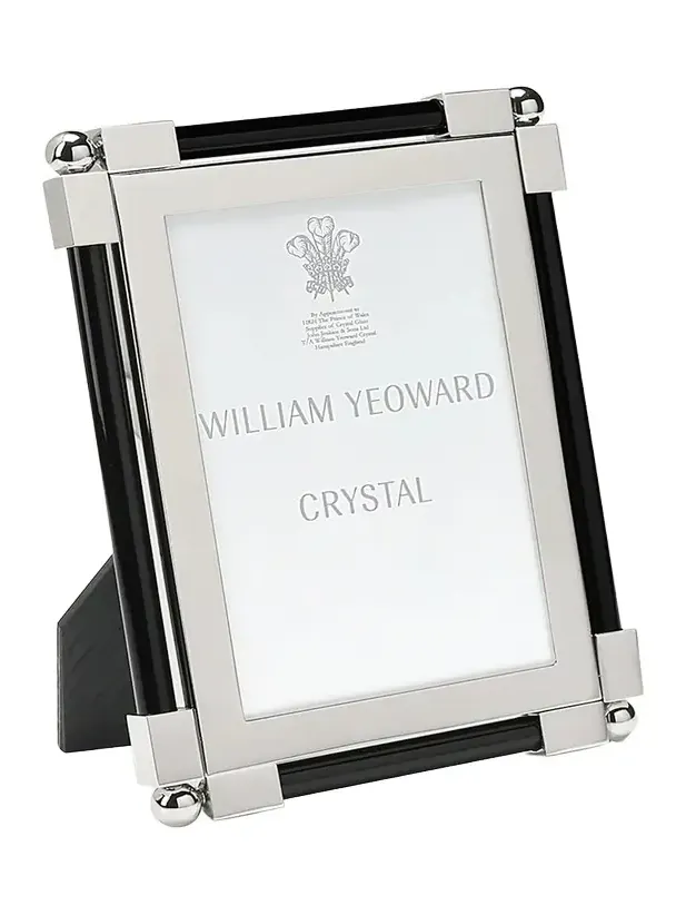 William Yeoward Crystal New Classic Black Frame, 4 x 6
