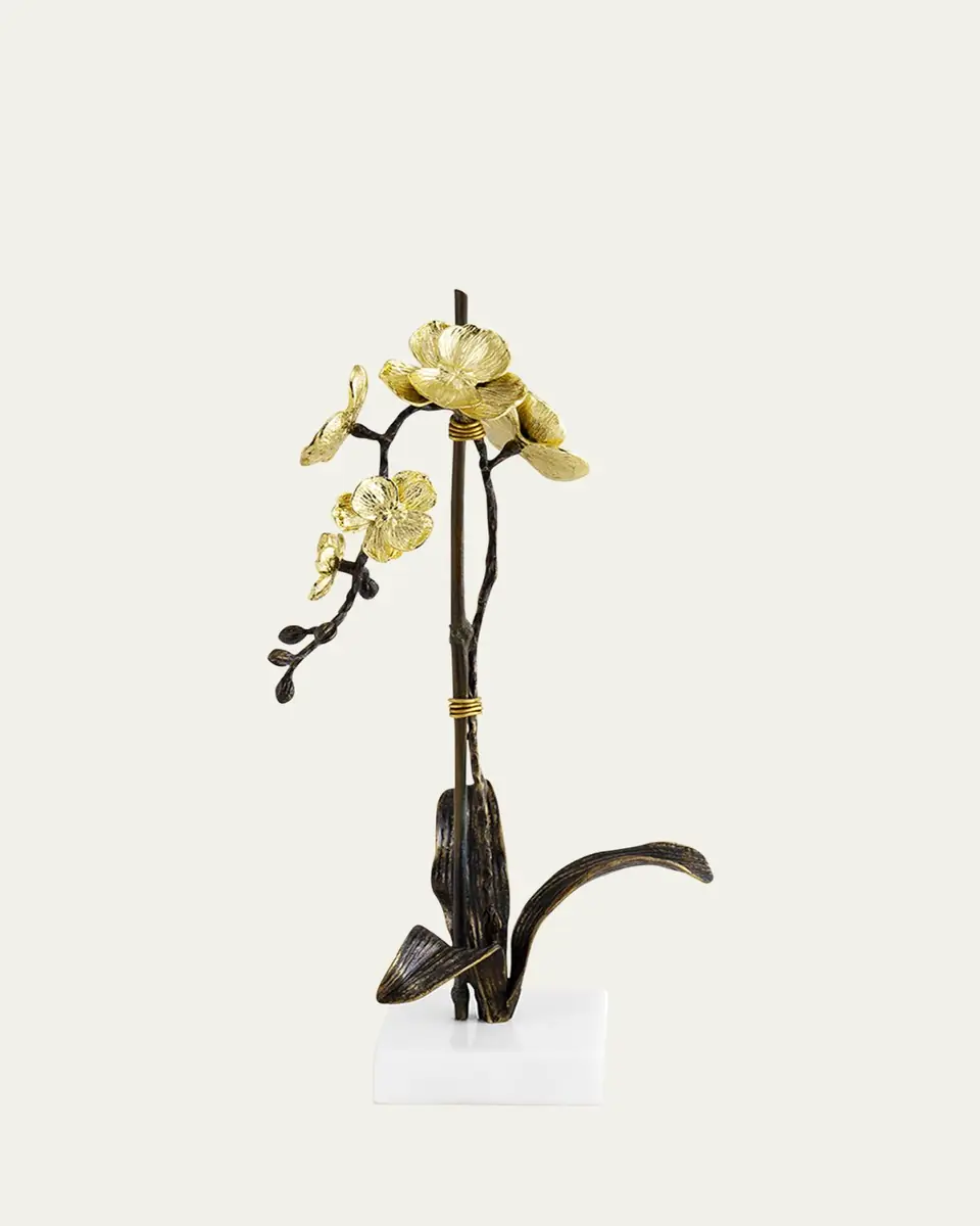 Michael Aram Gold Orchid Small Stem Sculpture | Thumbnail 3