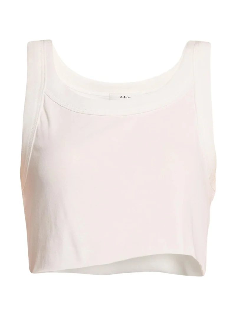 Halsey Cropped Scoop-Neck Tank Top Halsey Cropped Scoop-Neck Tank Top